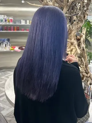 セミロング ARISA︎ メンズハイトーンのヘアスタイル