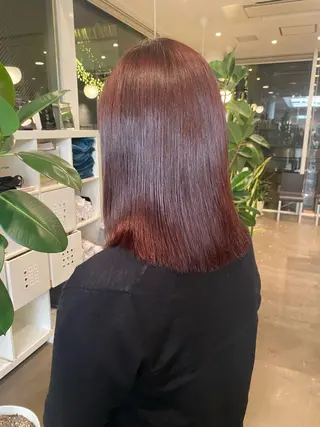 ミディアム カラー 🎧ayaka/ボブ /透明感カラー🩵のヘアスタイル