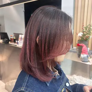 ミディアム カラー 韓国💞艶カラー/ 髪質改善/ハルカ🌙のヘアスタイル