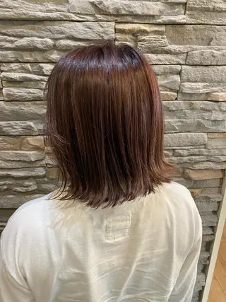 ミディアム カラー 山浦 貴恵のヘアスタイル