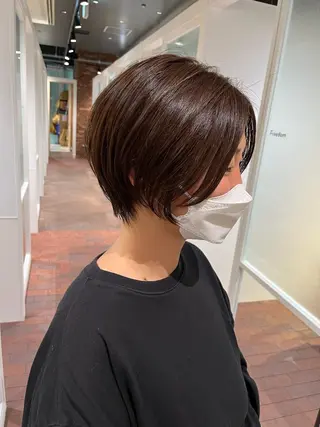 ショート マンツーマン 縮毛矯正/マユコのヘアスタイル