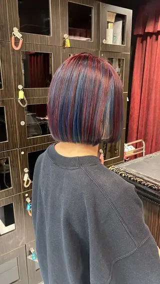 ショート カラー 🦋YUI 髪質改善 ブリーチ　着付け🦋のヘアスタイル