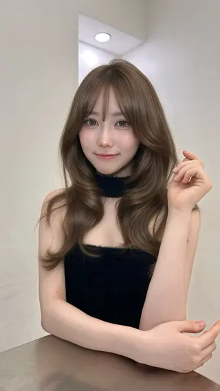 ロング カラー 上品モテヘア🩶 karen🩶のヘアスタイル