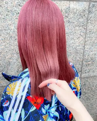 ミディアム カラー レイヤー暖色カラー 池袋Yamamotoのヘアスタイル