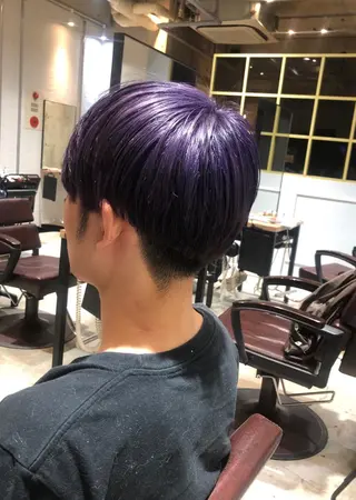 ショート カラー 🎀♥️推しカラー tomoka💜🍭のヘアスタイル