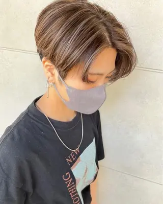 ショート カラー メンズ メンズヘア特化 崎田 成人のヘアスタイル