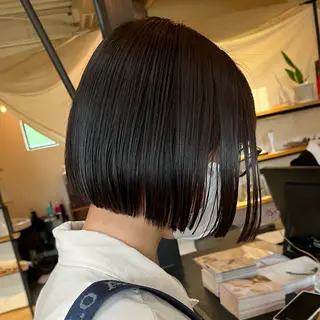 ショート シマダ ユウナのヘアスタイル