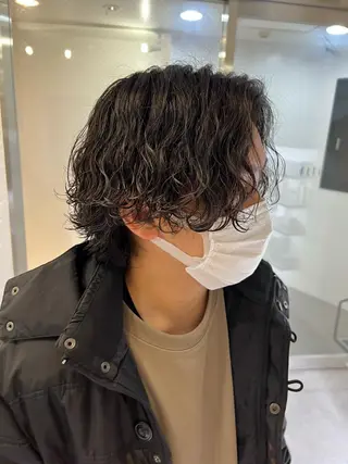パーマ メンズ ショートヘア原宿 fifth コシのヘアスタイル