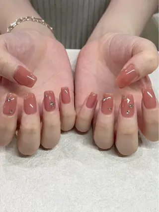 ネイル パラジェルネイル 大人可愛/シンプルのネイルデザイン