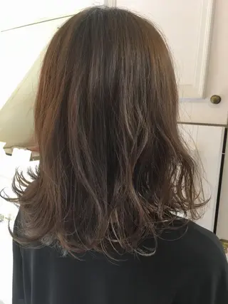 ミディアム カラー パーマ ヘアアレンジ fukuyasu rikaのネイルデザイン