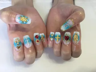 ネイル 💎🐰 saki. m 🐰💎のネイルデザイン