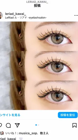 マツエク・マツパ BAMBI 🖤KAWAIのマツエク・マツパデザイン