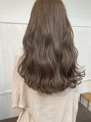 カラー ヘアアレンジ ミディアム パーマ newi 川崎店のヘアスタイル