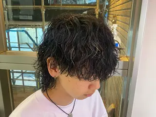 ミディアム パーマ メンズ 🔥漢髪特化メンズ マネージャーYUKIのヘアスタイル
