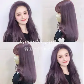 ロング カラー ブリーチなしWカラー 🎀韓国ヘア/amiのヘアスタイル