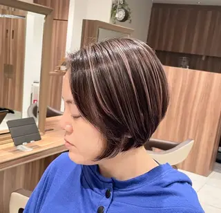 ショート カラー 🇰🇷韓国ヘア★ 副店長.쿠리타⭐︎のヘアスタイル
