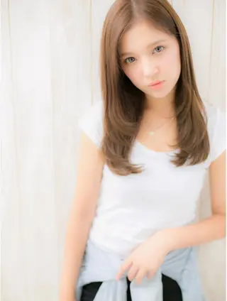 ロング カラー パーマ FUKUNAGA YUのヘアスタイル