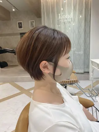 ショート カラー 🌟モテ髪ショート 🌟店長 津賀涼のヘアスタイル