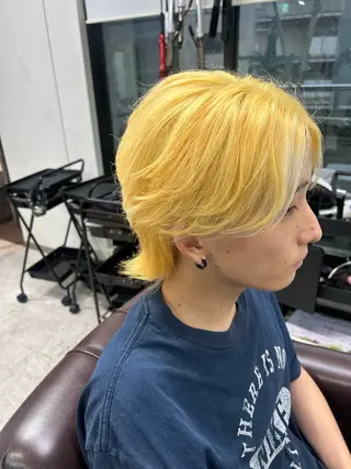 ミディアム カラー メンズ 池袋/カラー特化🎨 ロング料金なし🩵のヘアスタイル