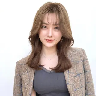 セミロング 韓国くびれレイヤー 🇰🇷はづきのヘアスタイル