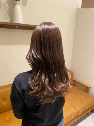 ロング 🦋ブリーチなしダブ ルカラー🌈MEGUのヘアスタイル