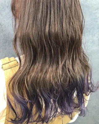ロング カラー ヘアアレンジ メンズ キッズ ネイル マツエク・マツパ 透明感カラー🤎 ゆりのヘアスタイル