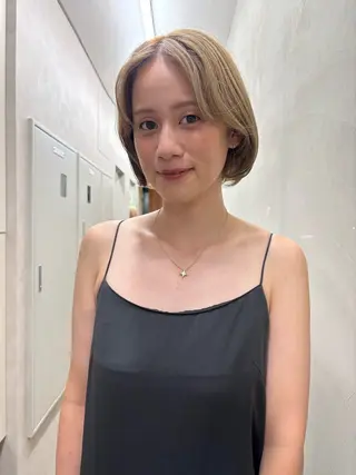 ショート カラー ブリーチなしカラー/ パーマ/おとは🦖♡のヘアスタイル