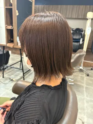 ミディアム 野崎 由理／髪質改善のヘアスタイル