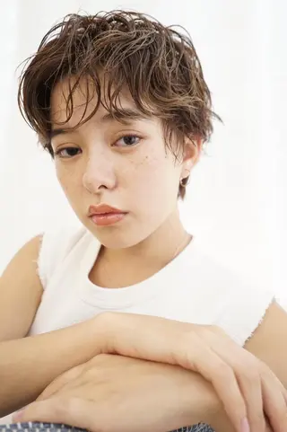 ショート カラー レイヤーカット✂️ 横浜No1♡下鳥翔子のヘアスタイル