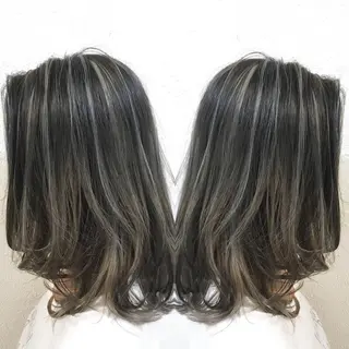 ミディアム カラー 美髪矯正/髪質改善 レガロ堺市伏尾/松田のヘアスタイル
