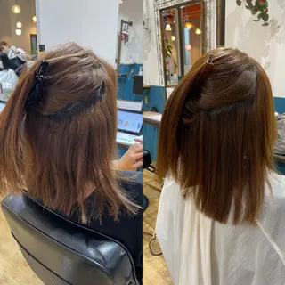 ミディアム 福島 和弥のヘアスタイル