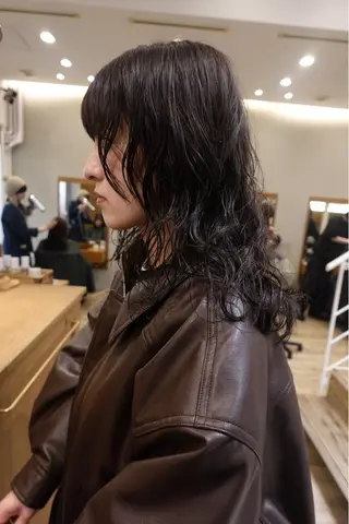 セミロング 🍁ロングパーマドラ イパーマ🍁陸来のヘアスタイル