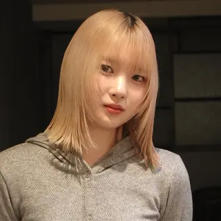 ミディアム カラー パーマ "ラフな雰囲気"🍃 パーマ🌀かんたまるのヘアスタイル