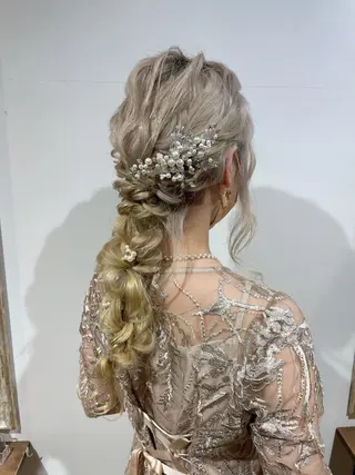 ロング ヘアアレンジ ヘアアレンジ にいた　かづしげのヘアスタイル
