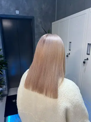 セミロング カラー 大人GAL製造機/カ ラー×エクステゆいとのヘアスタイル