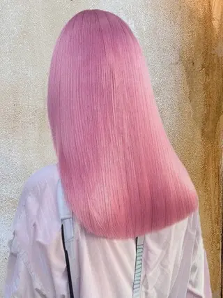 セミロング 🦁ブリーチカラー 💎紫音のヘアスタイル