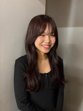 ロング カラー 佐川 寧音　《パーマ》のヘアスタイル