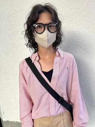 ミディアム 田口 武英のヘアスタイル