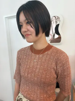 ショート カラー ichika/福岡 /透明感カラー🤎のヘアスタイル