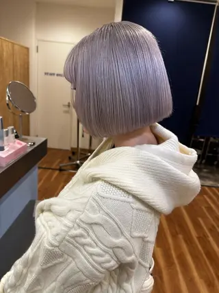 ミディアム 森 結輝のヘアスタイル