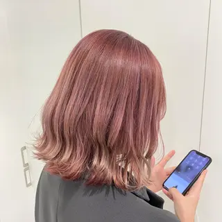ミディアム カラー エフェクトブリーチ 🌟前澤啓太朗のヘアスタイル