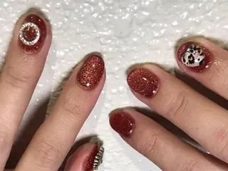 ネイル パラあり！フィルイン 美フォルムのネイルデザイン