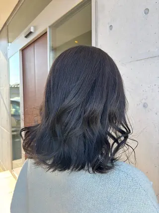 カラー 心美/ブリーチなし 透明感カラーのヘアスタイル