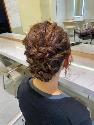 セミロング ambleluxe 🌈透明感カラー中野のヘアスタイル