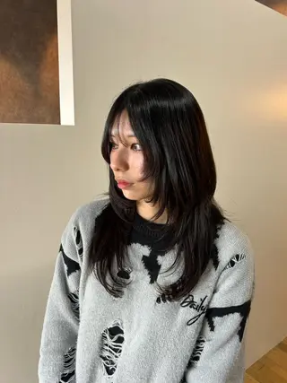 セミロング レディース特化/ 前橋/よしかわあんみのヘアスタイル