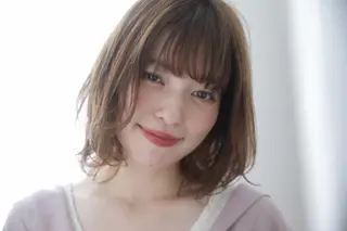 ミディアム カラー レイヤーカット✂️ 横浜No1♡下鳥翔子のヘアスタイル