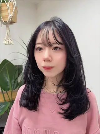 ロング カラー パーマ ヘアアレンジ misa🫧ナチュラ ル縮毛矯正/髪質改善のヘアスタイル