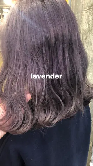 ミディアム カラー Pia ツボイ ケイタのヘアスタイル