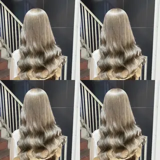 セミロング カラー ヘアアレンジ 💎韓国レイヤー ×エクステゆうま💎のヘアスタイル