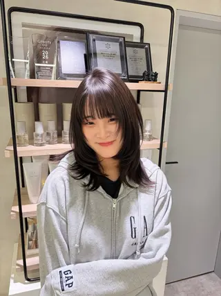 ミディアム ayari🌸西梅田 カットモデル募集中✨のヘアスタイル